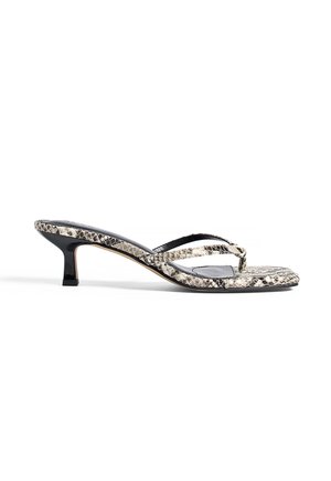 KNOTTED - T-bar sandals - snake