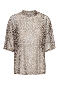 Saint Tropez LOREENSZ - Majica kratkih rukava s printom - black reg leo