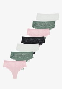7 PACK - G-strenge - light pink/khaki/black