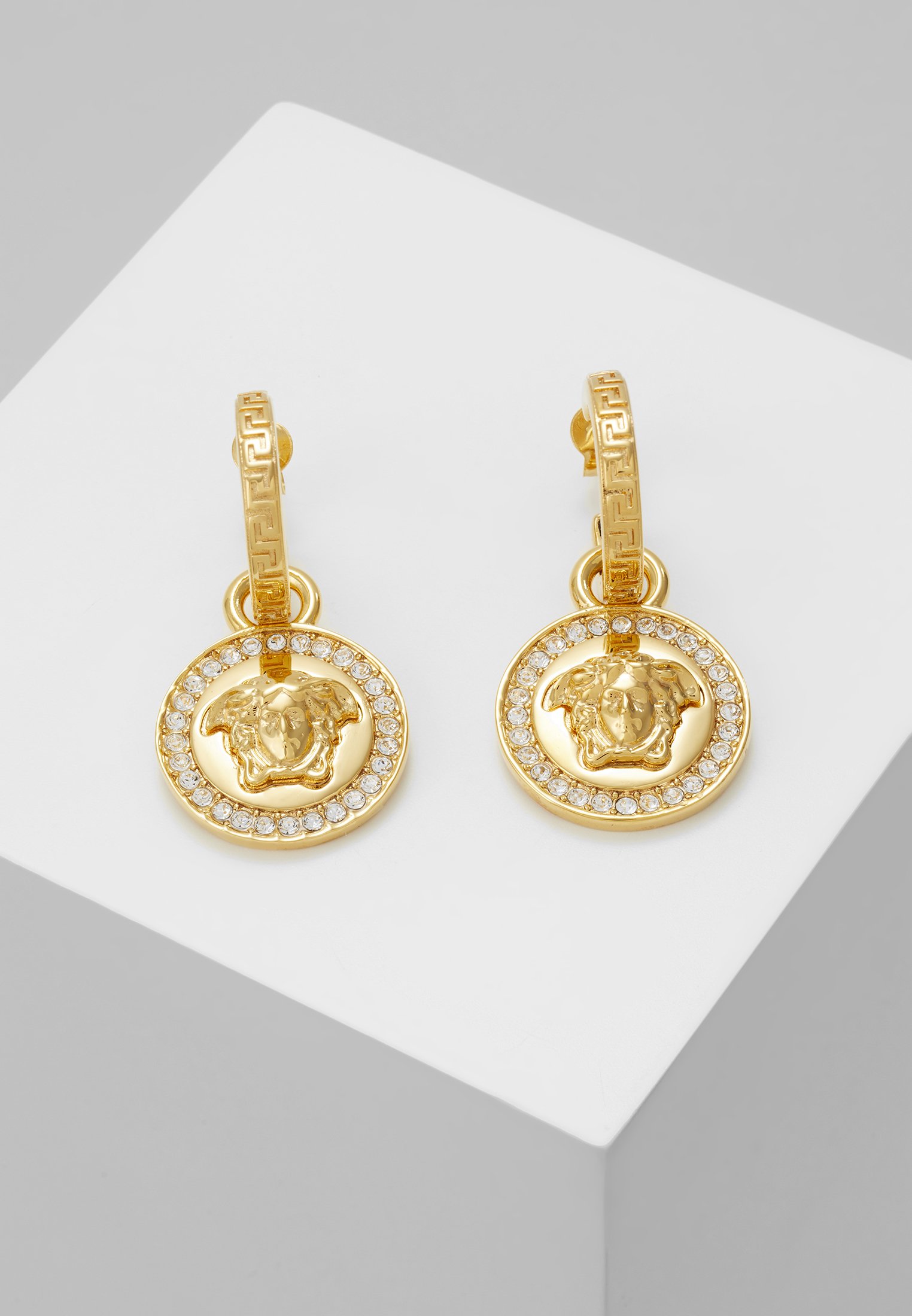 Versace EARRINGS - Orecchini - bianco/dorato - Zalando.it