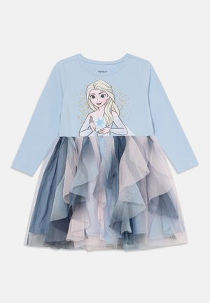 Name it, NMFSORI FROZEN LS TULLE DRESS WDI - Трикотажна рокля - blue