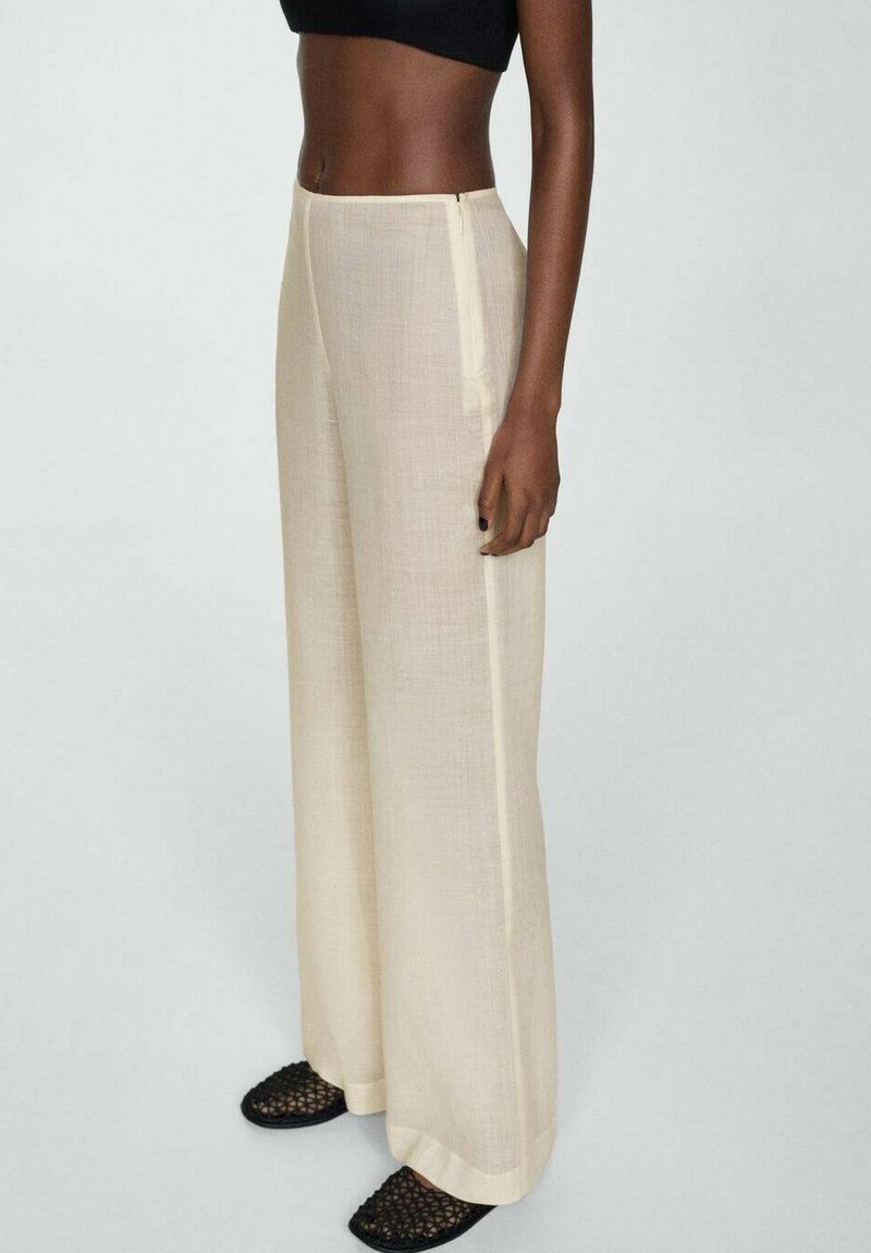 Mango Hlače - mottled beige