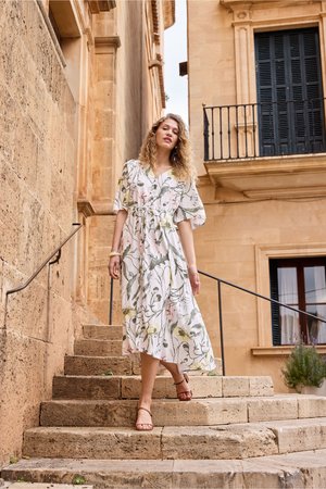 Fransa FRLAYA DR - Vestido informal - pastel yellow floral