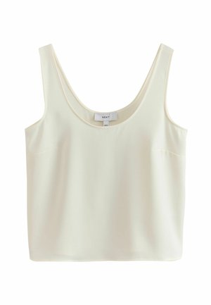 Next, REGULAR FIT - SATIN SCOOP NECK CAMI TOP - Blouse - ecru