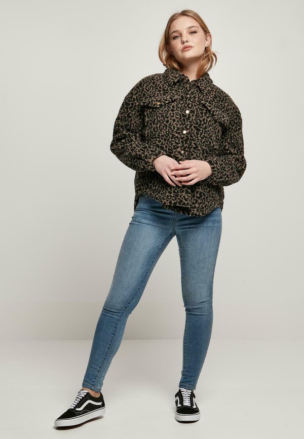 AOP - Fleecejacke - darktaupeleo