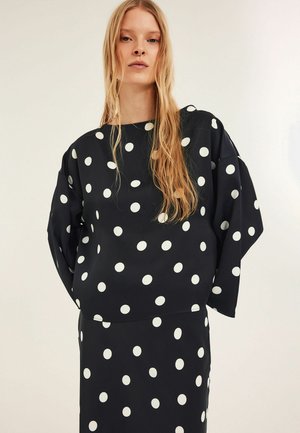 SPOTTED  - Bluse - black