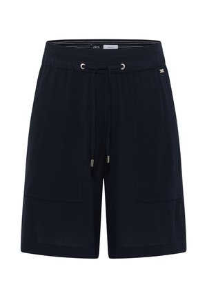 Cecil HIGH WAIST WIDE LEG SHORTS MIT STRUKTUR - Shortsit - universal blue