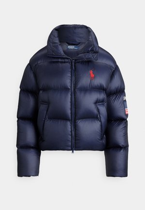 FLAG MID-WEIGHT DOWN PUFFER JACKET - Dunjakker - refined navy