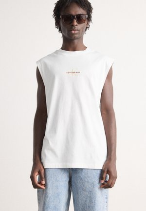 MONOLOGO SLEEVELESS TEE - Topp - bright white