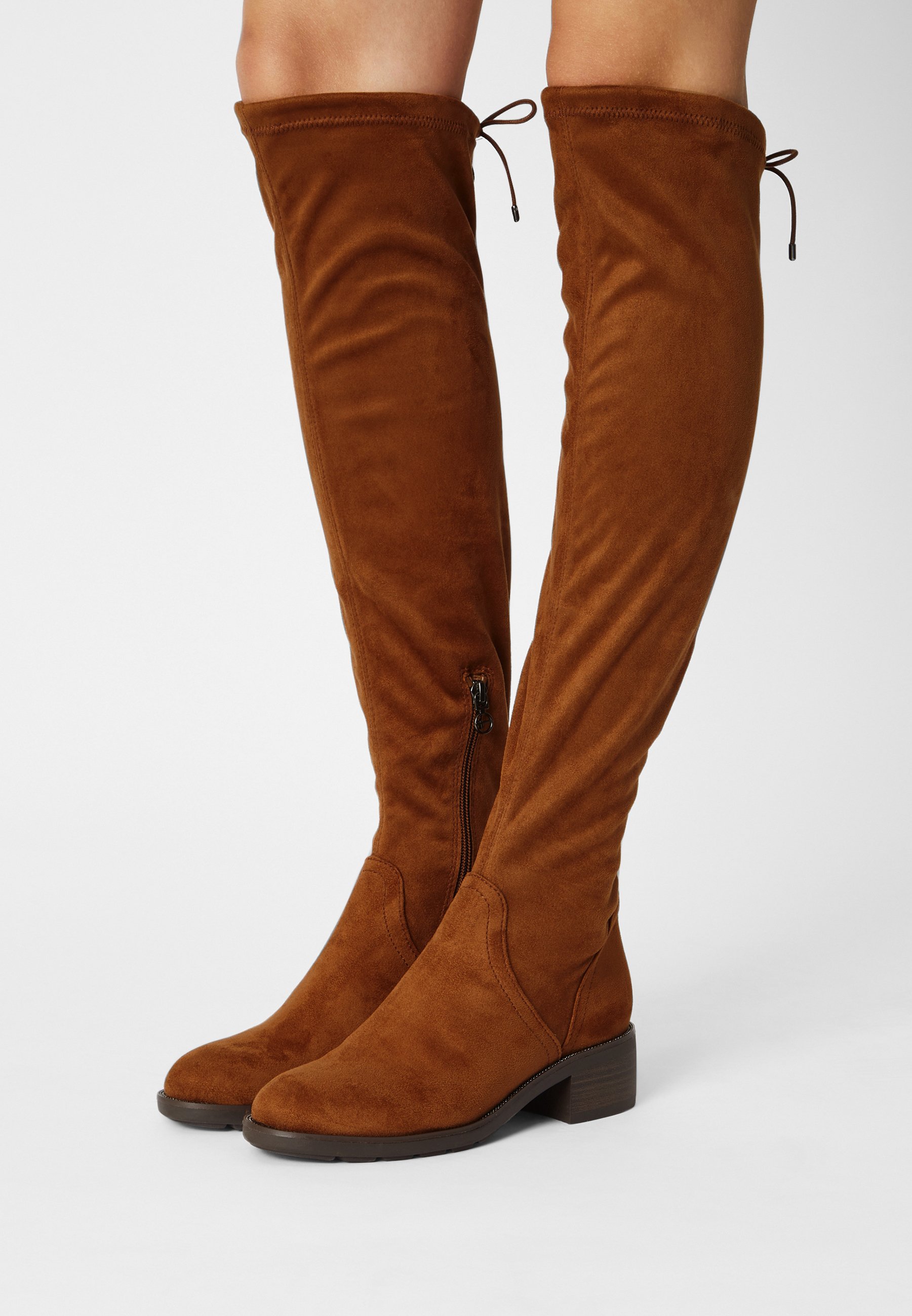 Tamaris Overknee laarzen - muscat/Bruin - Zalando.nl