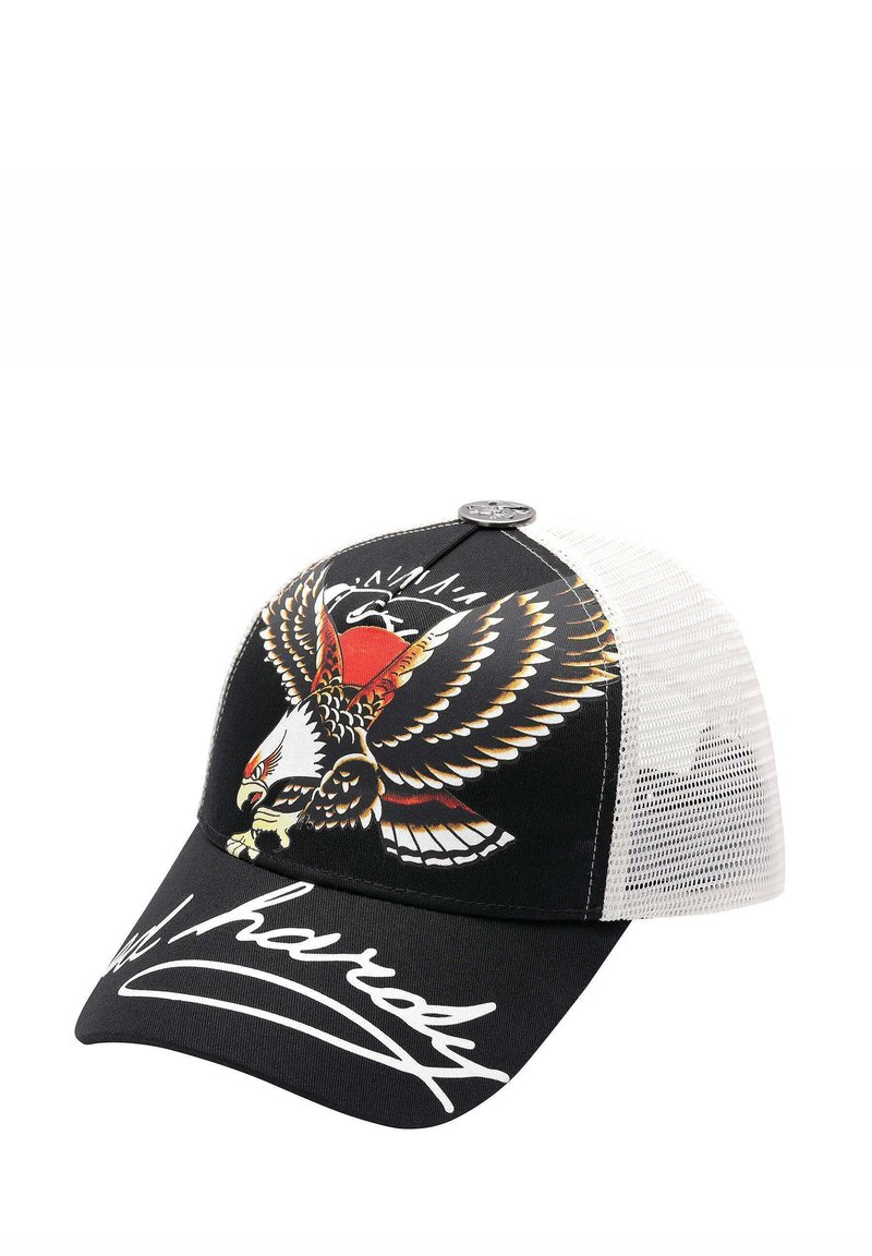 Ed Hardy Gorra - black white