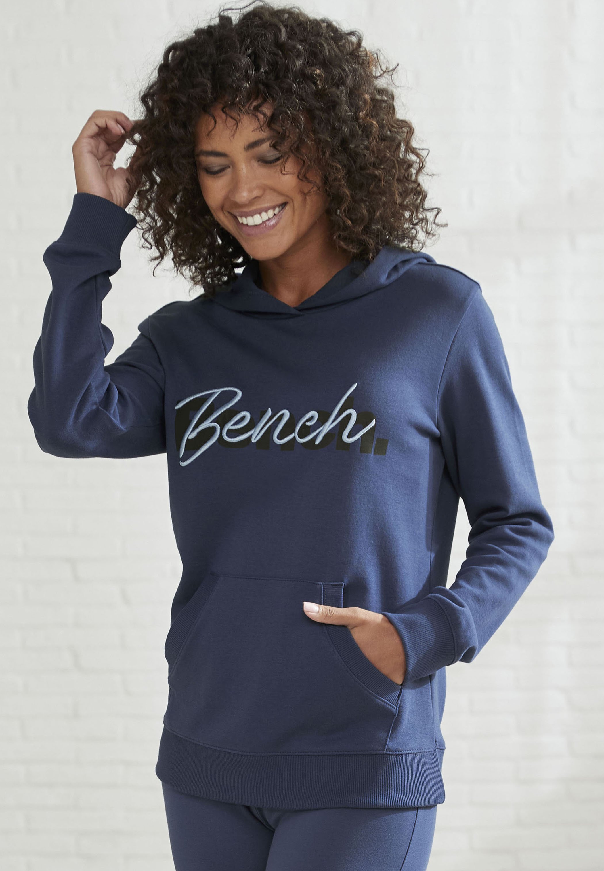 Bench Hoodie - navy/blue - Zalando