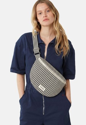 Rivedroite Paris, RIVEDROITE PARIS THE LARGE WAIST BAG CUSTINE XL - Sac banane - black stripped
