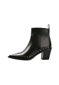 Scalpers Bottines de cowboy / motard - black