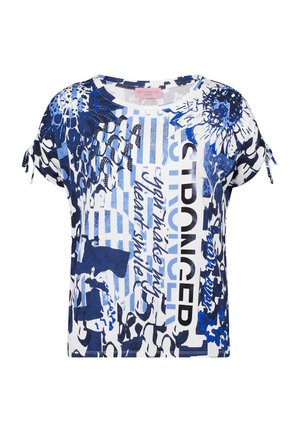 Betty Barclay, BETTY BARCLAY MIT AUFDRUCK CASUAL-SHIRT - Blouse - blau weiß