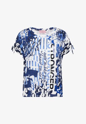 Betty Barclay, BETTY BARCLAY MIT AUFDRUCK CASUAL-SHIRT - Blouse - blau weiß