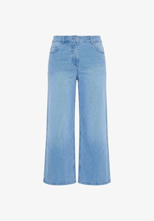 Angel of Style, DENIM CULOTTES, WIDE LEG, 5 POCKETS - Leveälahkeiset - blue stone