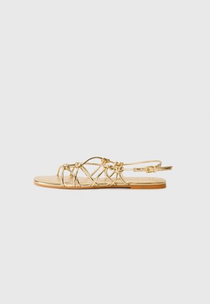 Sandals - gold-coloured