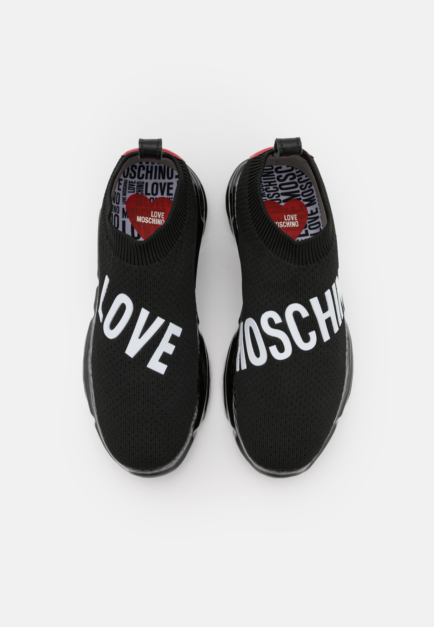black moschino trainers