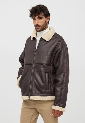 Terranova Giacca in similpelle - marrone