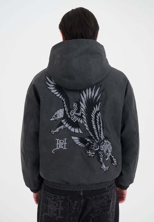 Imitatieleren jas - black