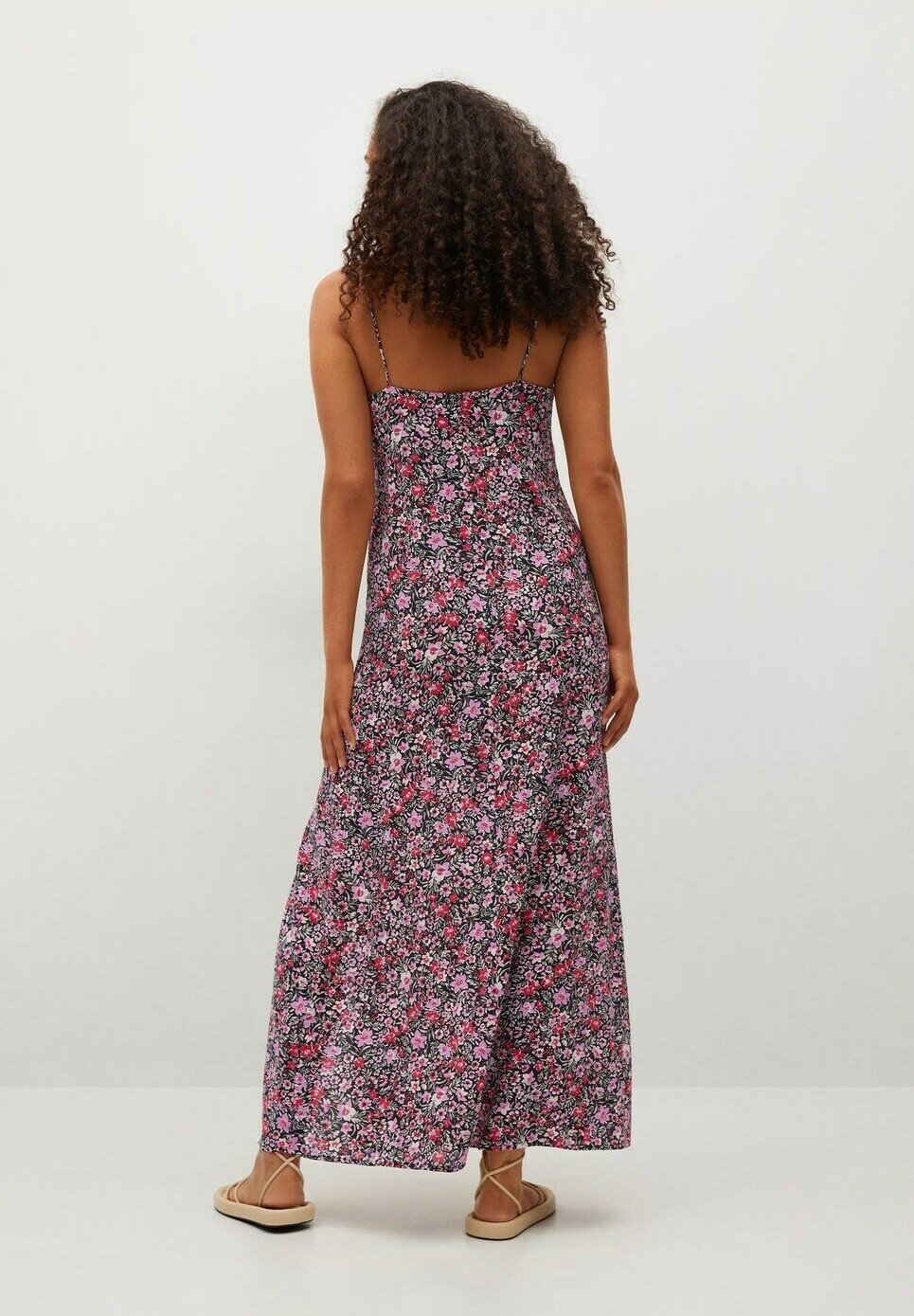 robe longue rose mango