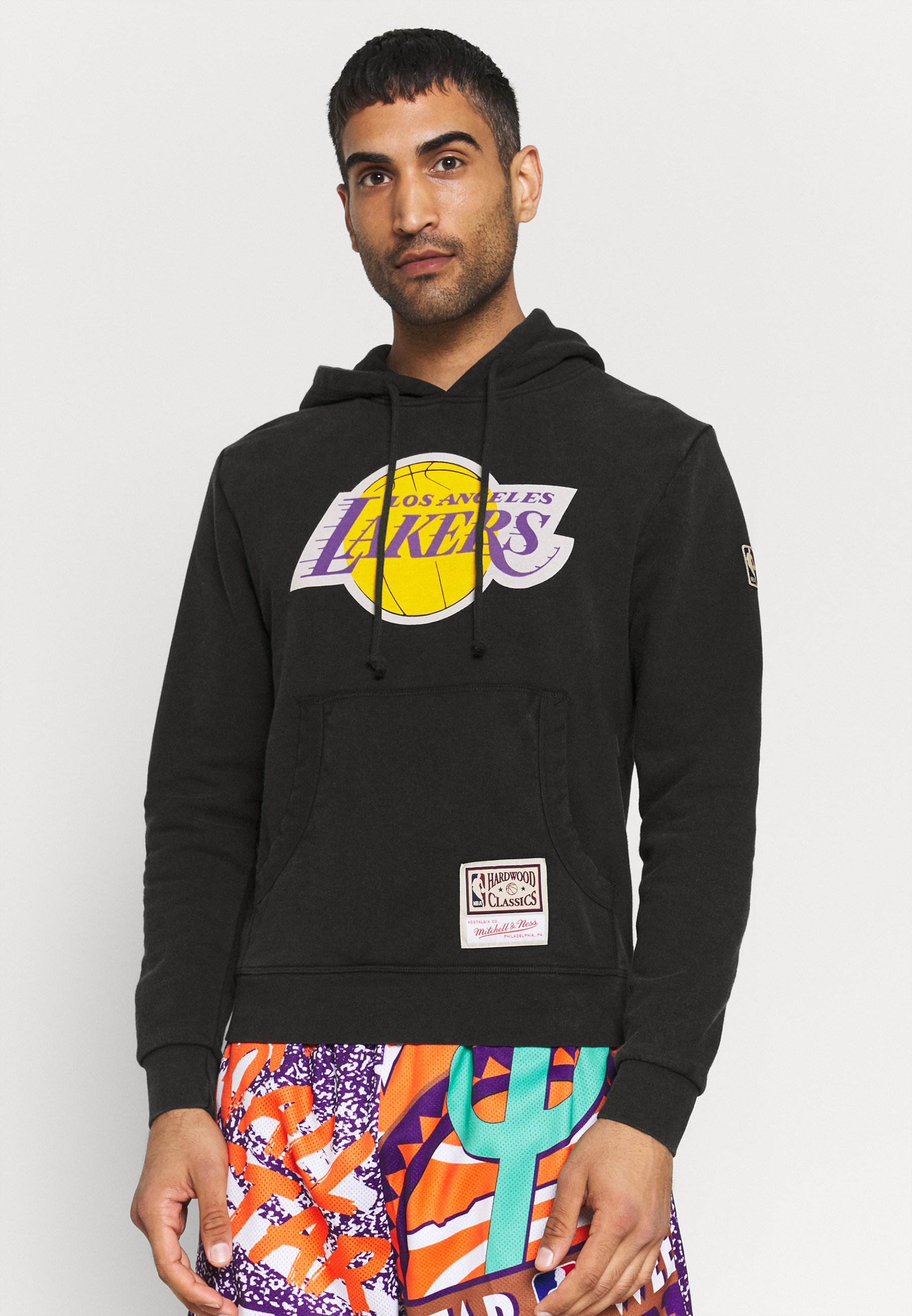 Mitchell Ness Nba Los Angeles Lakers Worn Logo Hoody Vereinsmannschaften Black Schwarz Zalando De