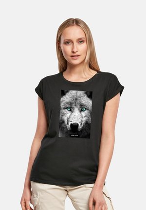 CLASSIC ROLL UP D-BIKEA - Print T-shirt - black