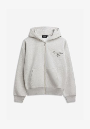 Caspara, W. RACQUET CLUB ZIP HOODIE - Sweater met rits - grey melange w dark olive