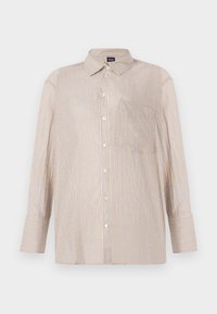 TIE BACK SHIRT - Bluza s gumbima - beige stripe