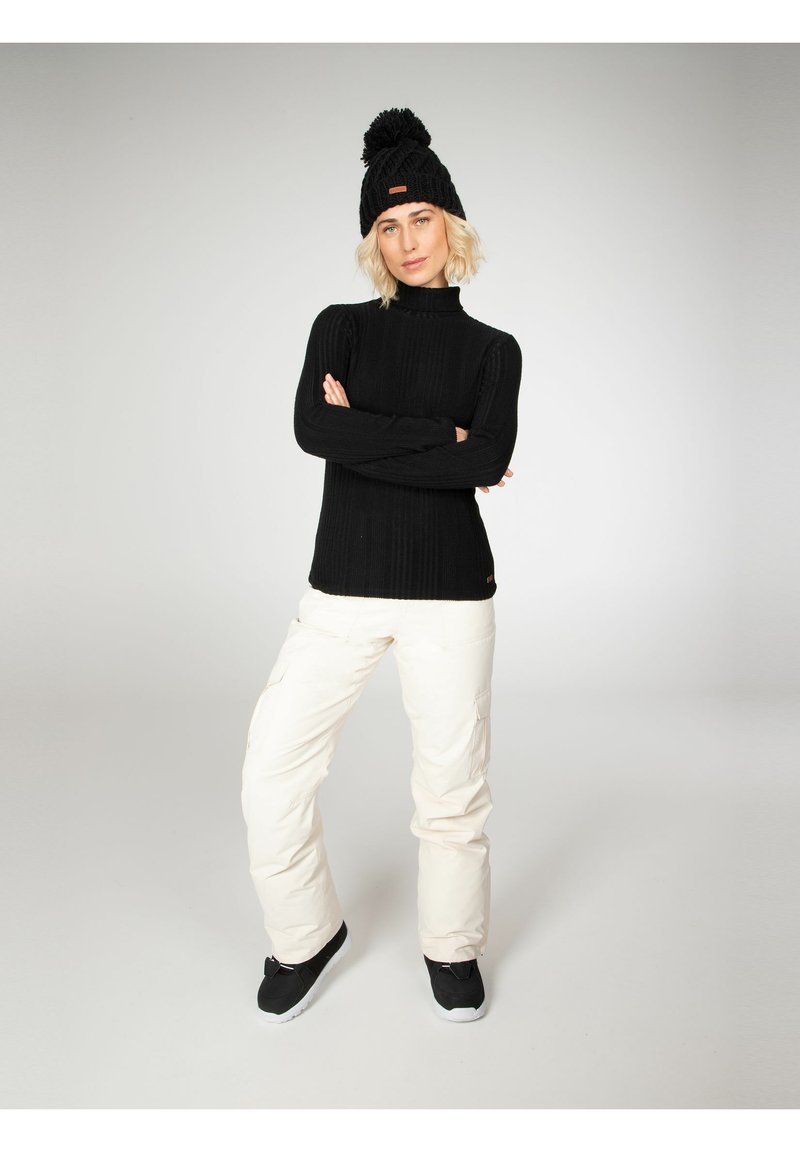 Damen Sportbekleidung | Protest Strickpullover true black/schwarz - CP86858 Damen Sportbekleidung | Protest Strickpullover true black/schwarz - CP86858