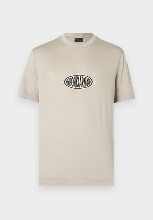 Print T-shirt - pussywillow gray