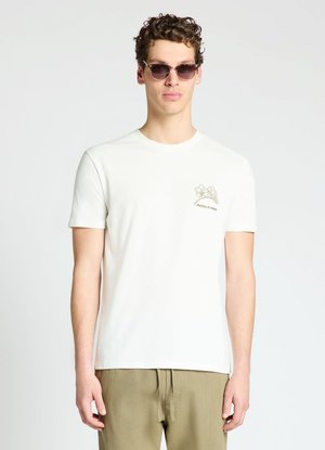 Calliope, T-SHIRT RICAMO - T-shirt imprimé - bianco lana