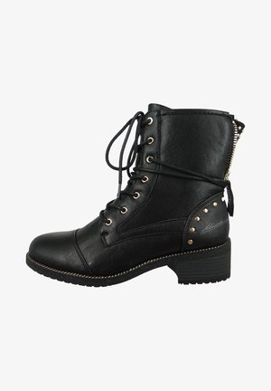 Mustang, Lace-up ankle boots - schwarz