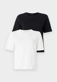 JDYREX 2 PACK  - Lihtne T-särk - black/cloud dancer