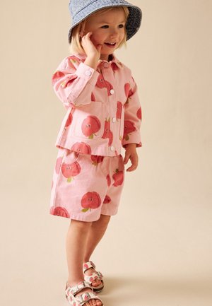 Next, REGULAR FIT - PRINTED SET - Light jacket - pink apple