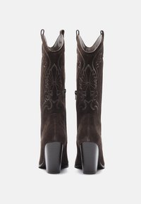 Zign Kauboi-/mootorrattasaapad - dark brown