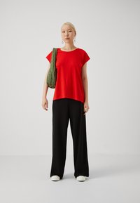 Noisy May NMBOB WIDE PANT - Kalhoty - black
