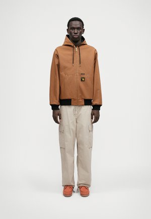 YEARS ANNIVERSARY ACTIVE JACKET - Leather jacket - black/hamilton brown