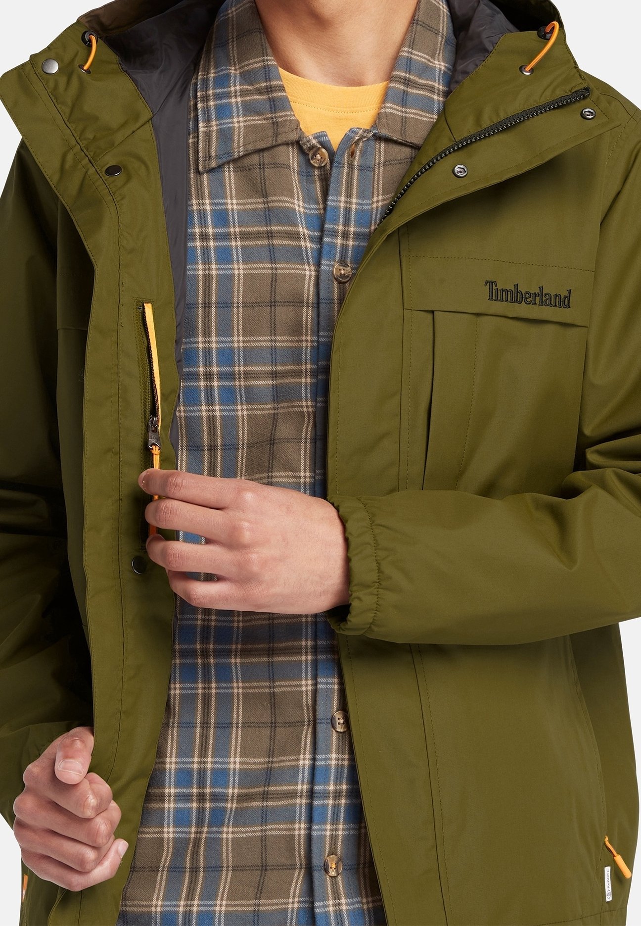 Timberland Waterproof jacket - olive - (Pre-owned) - Zalando