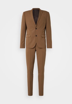 Lindbergh, FINE TWILL STRETCH SUIT - Costume - dark sand