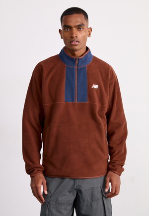 1/2 ZIP - Sweat polaire - rich oak