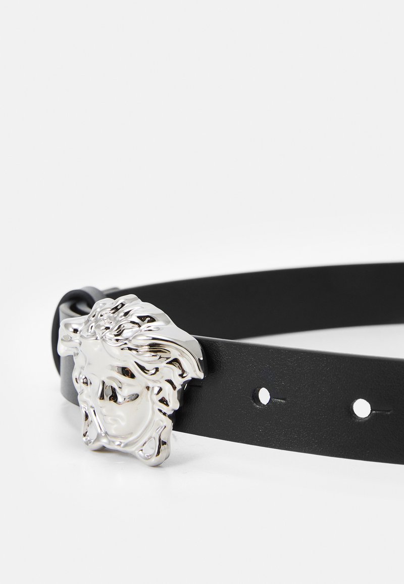 Versace BELT UNISEX Cintura nero/palladio lucido/nero Zalando