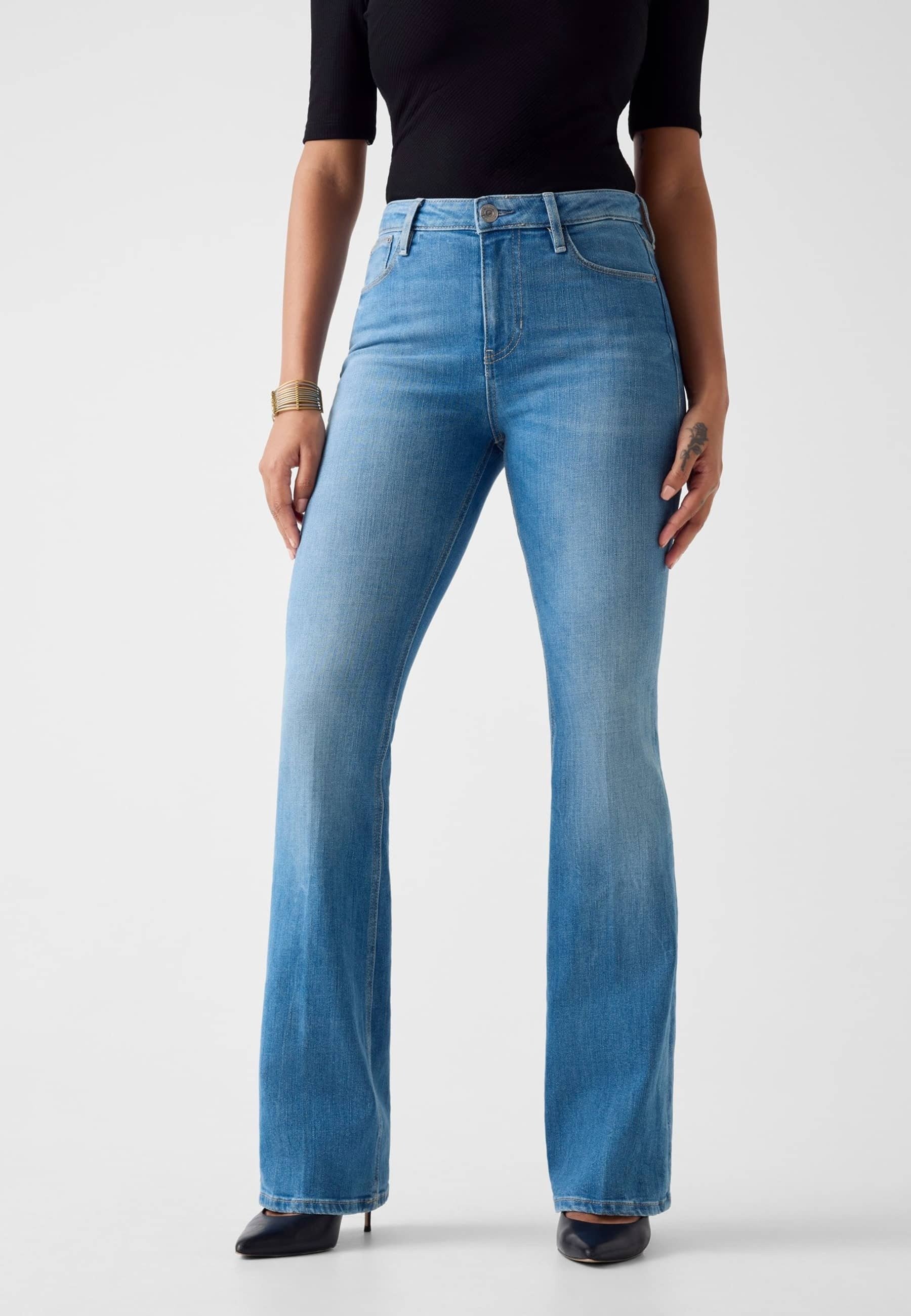 GUESS Twe689 39830 Jeans Für Damen – Schwarz, Reißverschluss, 100% Synthetik