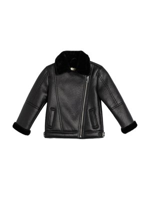 BIKER JACKET. - Chaqueta de cuero - black