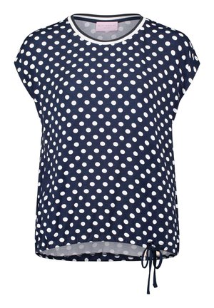 Betty Barclay, BETTY BARCLAY MIT TUNNELZUG PRINTSHIRT - T-shirt print - dunkelblau weiß