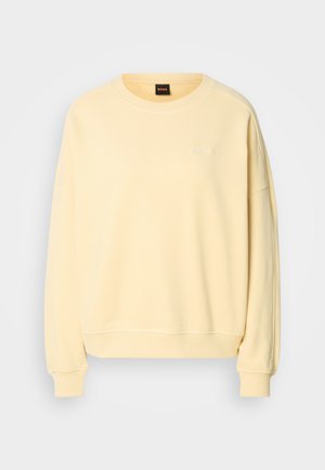 BOSS ELAND - Sweatshirt - light pastel yellow