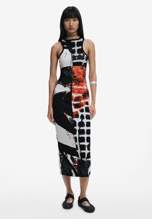 FITTED FACE - Maxi dress - black
