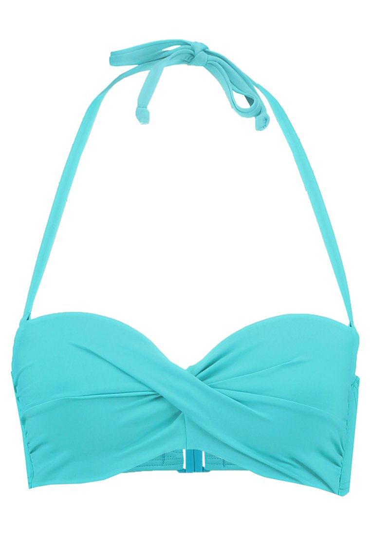 turquoise bandeau bikini