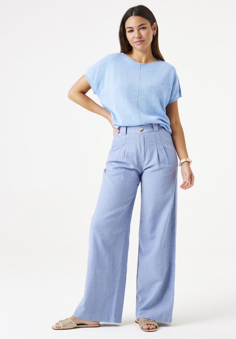 Garcia Stoffhose - lt chambray
